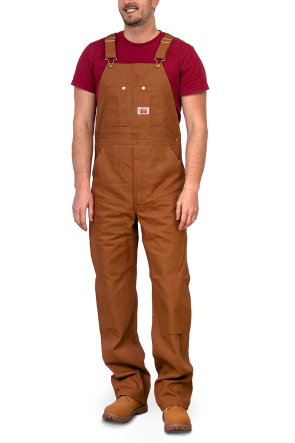 #83 Heavy Duty Brown Duck Bib Overalls - IRREGULARS