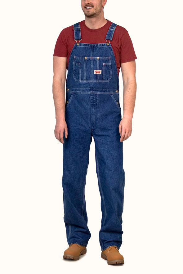 #699 Stone Washed Bib Overalls - IRREGULARS