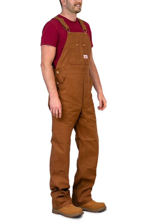 #83 Heavy Duty Brown Duck Bib Overalls - IRREGULARS